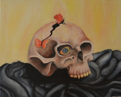 Vanité, Huile sur toile, 40X60, 2015
