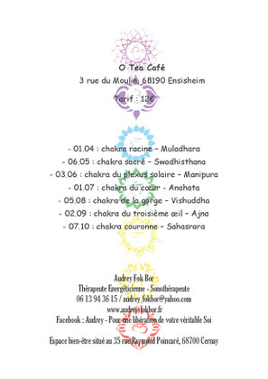 Nouveauté à Ensisheim! Soin Sonore sur les Chakras tous les 1ers Lundis de chaque mois.