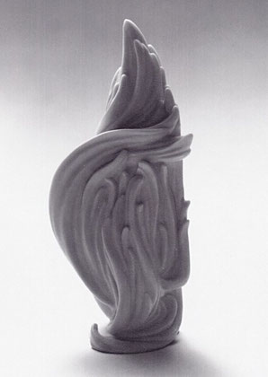 ÄOLSHARFE 1992, Steinguss (Marmor), Höhe 38 cm