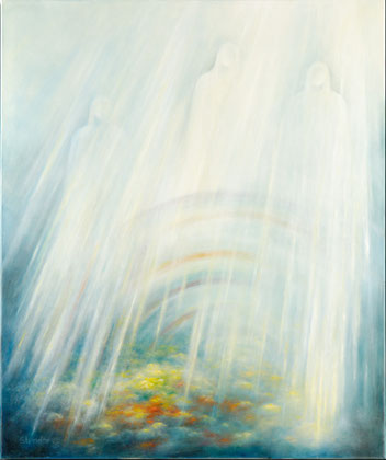 TRIPTYCHON (Nach Goethe, Faust I, Prolog im Himmel) 2005, Öl auf Leinwand, 100 cm x 120 cm