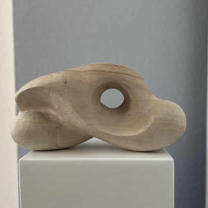 Seelenwohl, 38x20x12 cm, Lindenholz gewachst, 2025