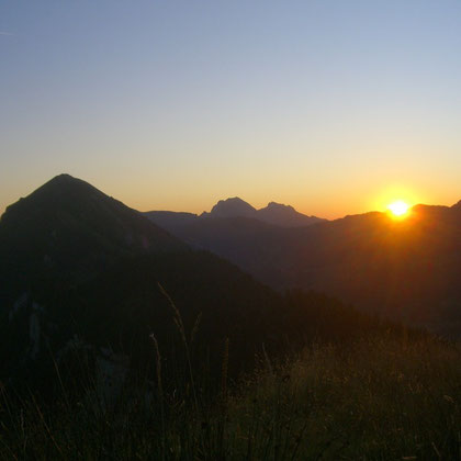 Sonnenaufgang auf der Toralp