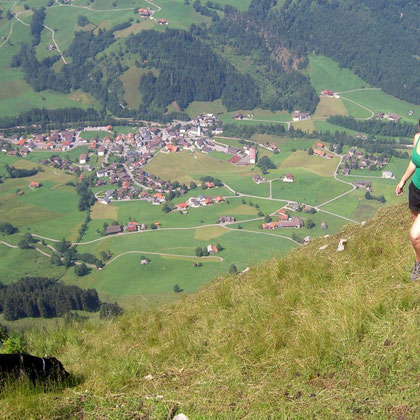 Tiefblick nach Flühli von Schwändiliflue