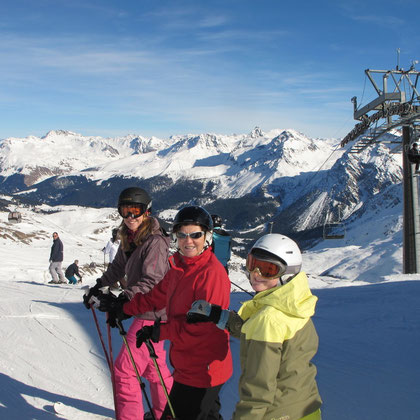 In Arosa bis ins Dorf super Skipisten!