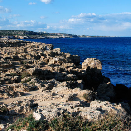 From the Cape looking back to Kornos Bay