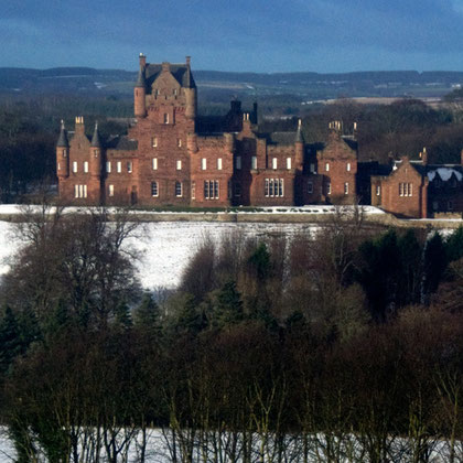 Ayton Castle, Berwickshire designed by James Gillespie Graham, Scotland’s leading Gothic revival architect in 1845.