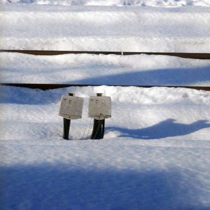 Snow cover in York, January 2013