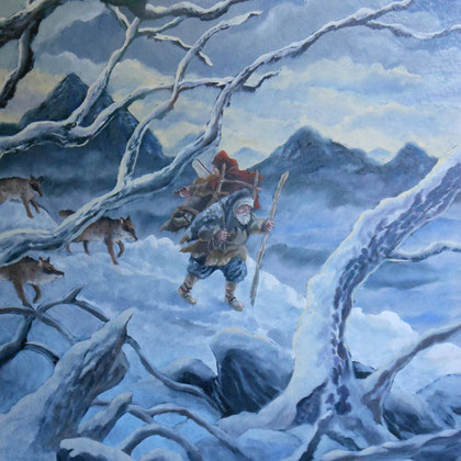 l'hiver des loups-huile-1989