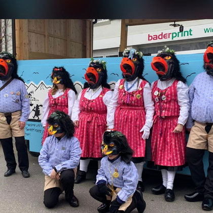Dorfplatzrueche Pratteln Fasnachtskostüme 
