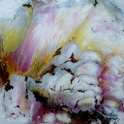 Cloud, Lacke auf Leinwand, 50x50 cm