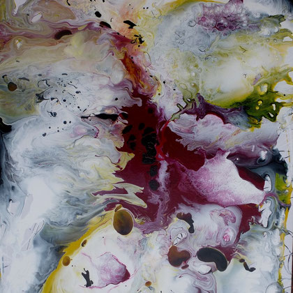 Magic World, Lacke auf Leinwand, 70x50 cm