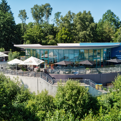 Talsperre Pöhl, Panorama, im Vogtland, Gaststätte