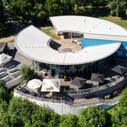 Talsperre Pöhl, Panorama, im Vogtland, Gaststätte