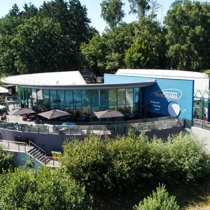 Talsperre Pöhl, Panorama, im Vogtland, Gaststätte