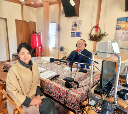エフエム八ヶ岳 喜多さん（山梨住宅工業株式会社 ミサワホーム 北原 正倫社長）と
