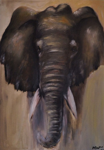 Acrylbild - Elefant No.2