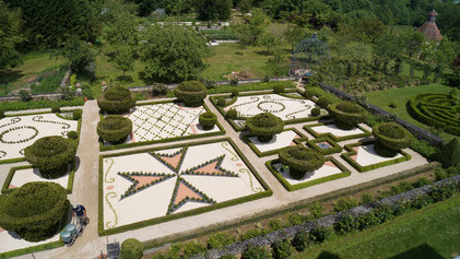 Viven, jardins du château de Viven