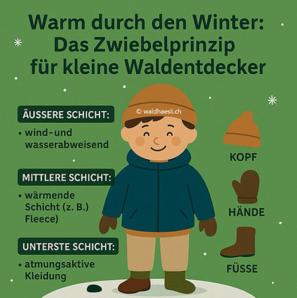 richtige Kleidung im Wald