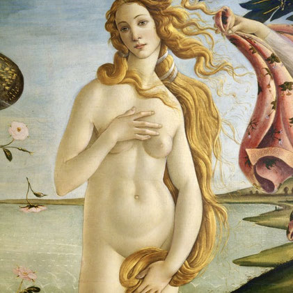 Die Geburt der Venus - Sandro Botticelli (Firenze 1445 - 1510).   (c) Uffizien, Florenz, Italien