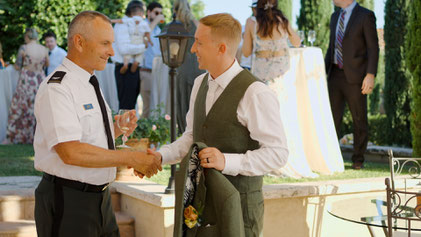 destination wedding in Tuscany at Borgo Tre Rose in Montepulciano. The aperitif