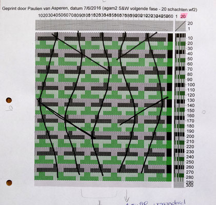 Beide ontwerpen zijn 90 graden gedraaid in vergelijking met het uiteindelijke werkstuk om ze hier op de pagina te laten passen