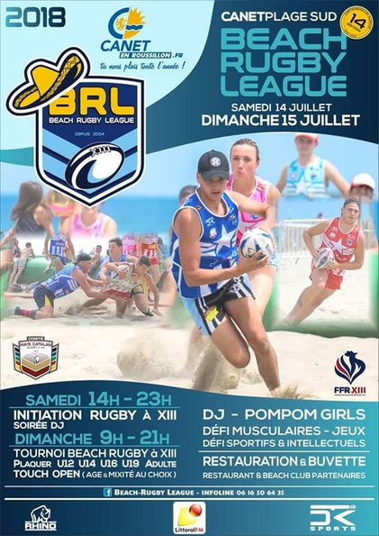 Loisirs66 partenaire Beach Rugby League 2018