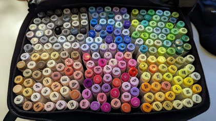 Ohuhu Marker 216er Set - sortiert