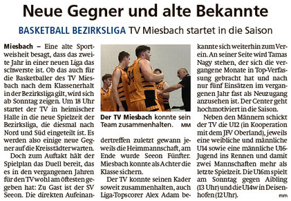 Artikel im Miesbacher Merkur am 2. Oktober 2025 - Zum Vergrößern klicken