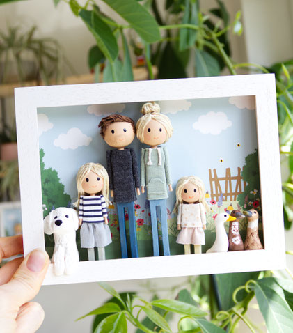 personalisierter Familienbilderrahmen 