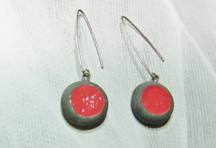 boucles d'oreilles en poterie