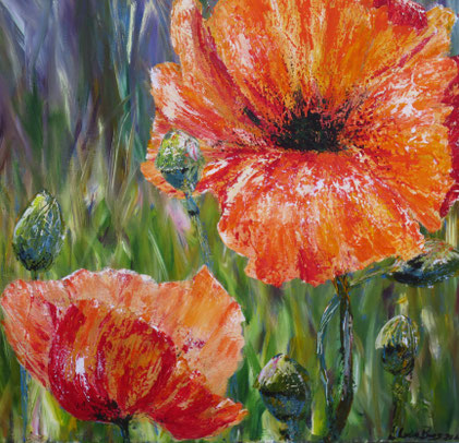 ohne Titel , Acryl auf Leinwand , 70x70cm , BNr. 256