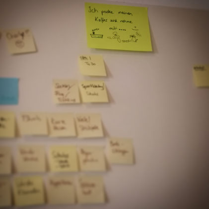 Packliste mal wieder anders - agile Methoden privat im Einsatz