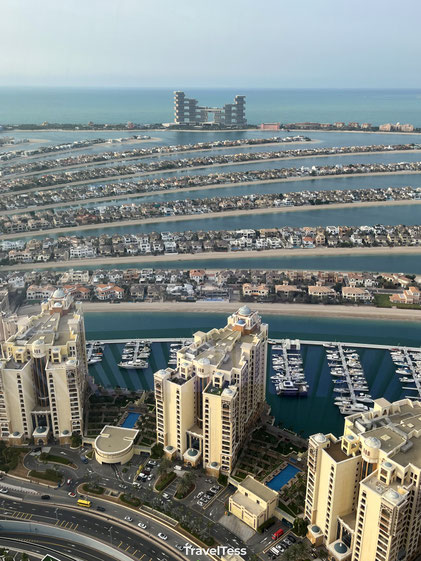 Uitzicht op Palm Jumeirah