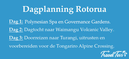 Dagplanning Rotorua