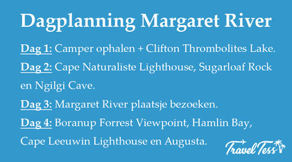 Margaret River dagplanning