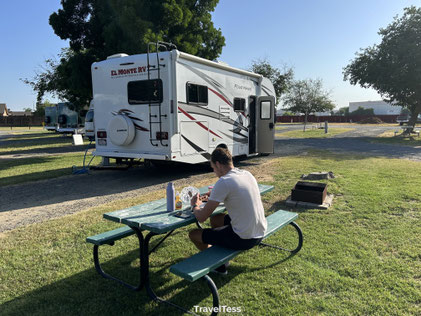 KOA camping in Visalia