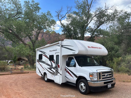 Kamperen in nationaal park USA