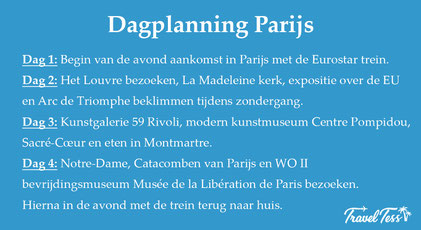 Dagplanning Parijs