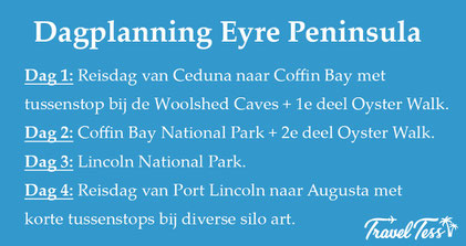 Dagplanning Eyre Peninsula
