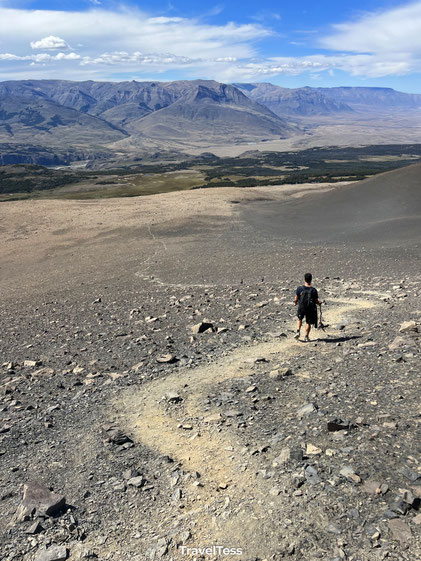 Afdaling Loma del Pliegue