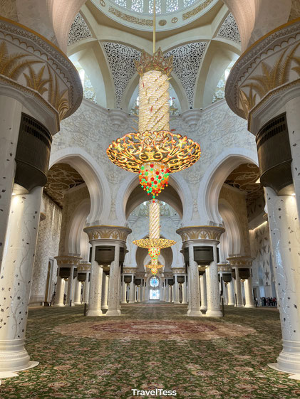 Sjeik Zayed Moskee interieur