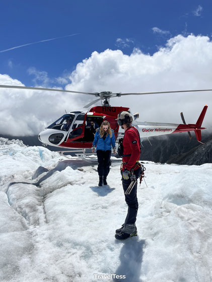 Met de helikopter landen op Franz Josef Glacier