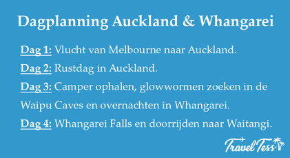 Dagplanning Whangarei & Waipu Falls