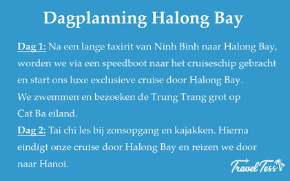 Dagplanning Halong Bay