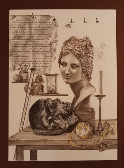 S.A.M. Wolf Simone A. Müller Kurzgeschichte Illustration 