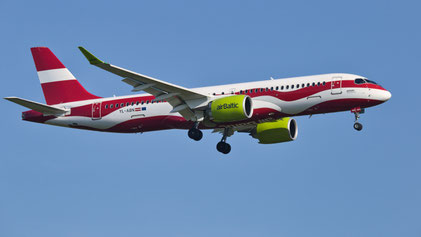 --- Airbus A220-300 --- YL-ABN --- First Flight: 2023 --- MSN: 55215 --- "Latvian Flag" --- Frankfurt Rhein-Main (FRA - EDDF) 2024