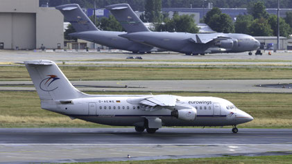 ---- BAe 146-200 --- D-AEWE --- First Flight: 1987 --- MSN: 2077 ---- Frankfurt Rhein-Main (FRA - EDDF) 2005