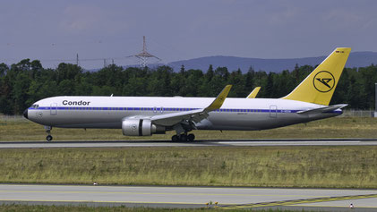 ---- Boeing 767-300ER"Winglets" ---- D-ABUM ---- First Flight: 1994 ---- MSN: 25170 --- "Retro-livery" --- Frankfurt Rhein-Main (FRA - EDDF) 2019