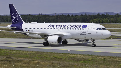 ---- Airbus A320-200 ---- D-AIZG ---- First Flight: 2010 ---- MSN: 4324 ---- "Say yes to Europe" ---- Frankfurt Rhein-Main (FRA - EDDF) 2019