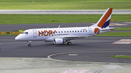 --- Embraer ERJ-170LR --- F-HBXL --- First Flight: 2004 --- MSN: 9 --- Dusseldorf Rhein-Ruhr (DUS - EDDL) 2017